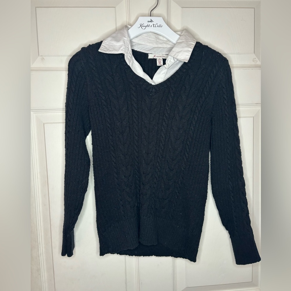 Black long sleeve sweater